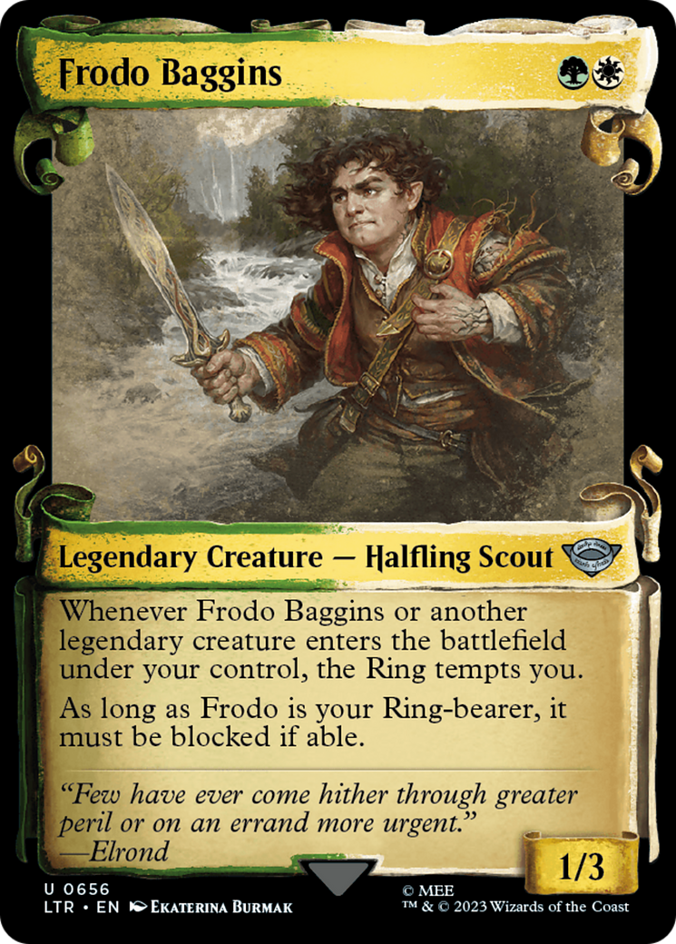 Frodo Baggins [The Lord of the Rings: Tales of Middle-Earth Showcase Scrolls] | Jomio and Rueliete's Cards and Comics