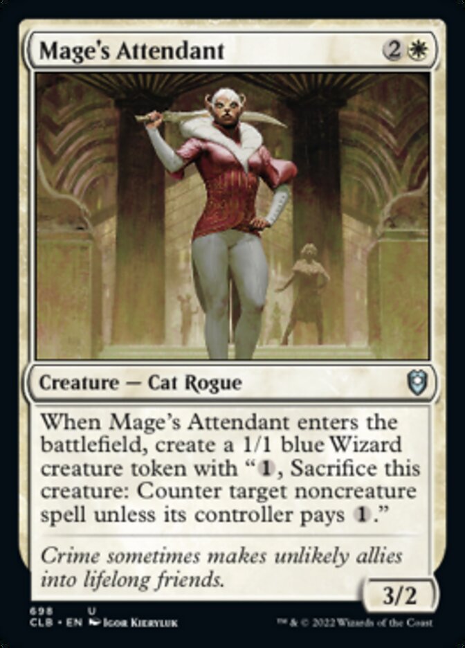 Mage's Attendant [Commander Legends: Battle for Baldur's Gate] | Jomio and Rueliete's Cards and Comics