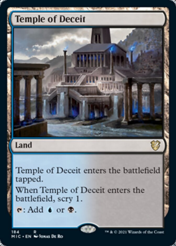 Temple of Deceit [Innistrad: Midnight Hunt Commander] | Jomio and Rueliete's Cards and Comics