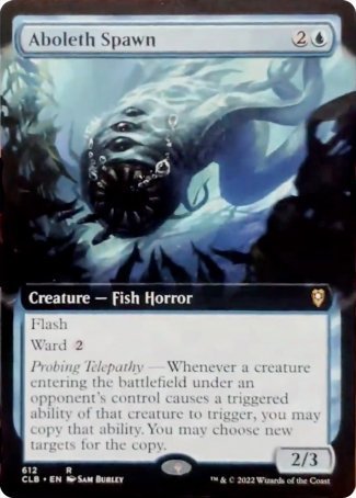 Aboleth Spawn (Extended Art) [Commander Legends: Battle for Baldur's Gate] | Jomio and Rueliete's Cards and Comics