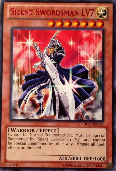 Silent Swordsman LV7 (Red) [DL17-EN003] Rare | Jomio and Rueliete's Cards and Comics