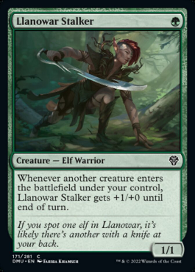 Llanowar Stalker [Dominaria United] | Jomio and Rueliete's Cards and Comics