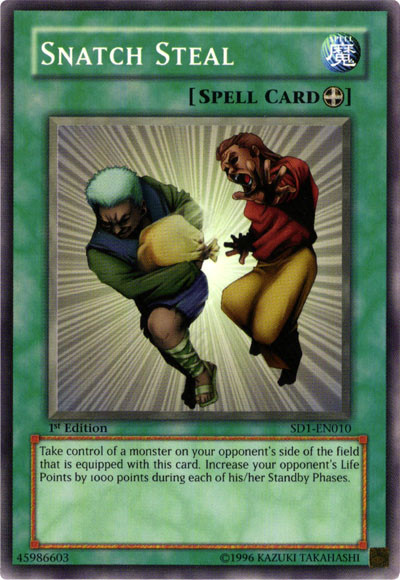 Snatch Steal [SD1-EN010] Common | Jomio and Rueliete's Cards and Comics