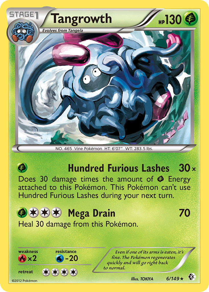 Tangrowth (6/149) [Black & White: Boundaries Crossed] | Jomio and Rueliete's Cards and Comics