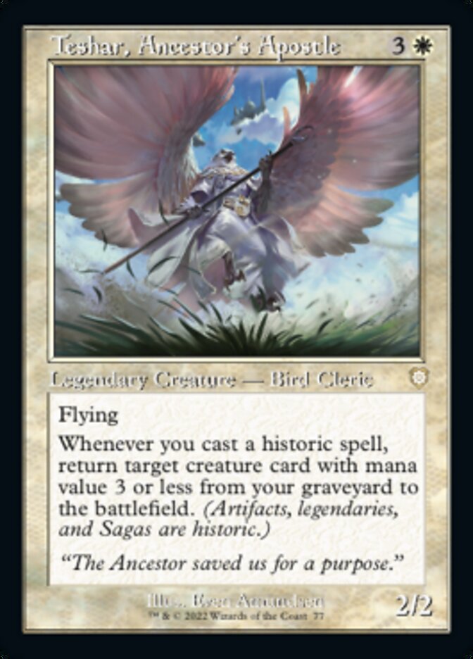 Teshar, Ancestor's Apostle (Retro) [The Brothers' War Commander] | Jomio and Rueliete's Cards and Comics