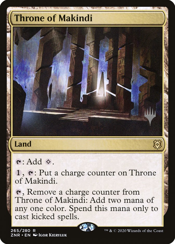 Throne of Makindi (Promo Pack) [Zendikar Rising Promos] | Jomio and Rueliete's Cards and Comics