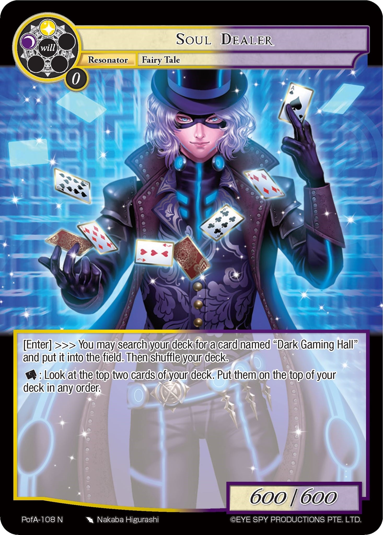 Soul Dealer (PofA-108) [Alice Origin IV: Prologue of Attoractia] | Jomio and Rueliete's Cards and Comics