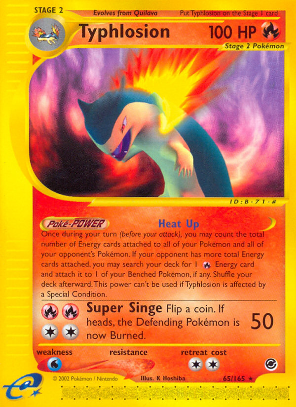 Typhlosion (65/165) [Expedition: Base Set] | Jomio and Rueliete's Cards and Comics