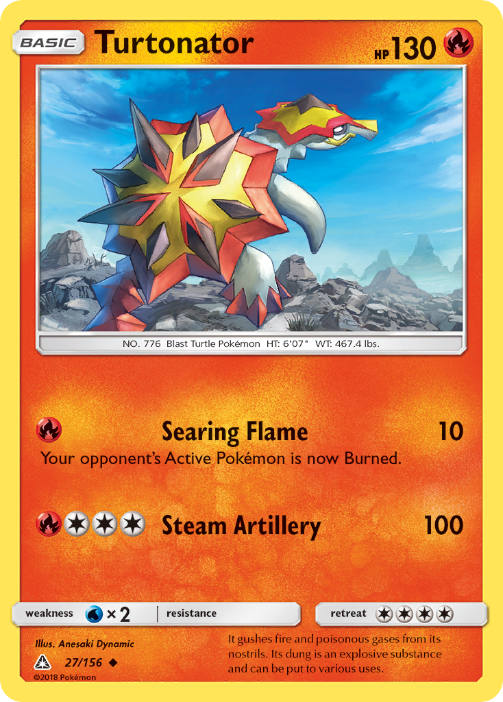 Turtonator (27/156) [Sun & Moon: Ultra Prism] | Jomio and Rueliete's Cards and Comics