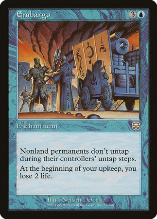 Embargo [Mercadian Masques] | Jomio and Rueliete's Cards and Comics
