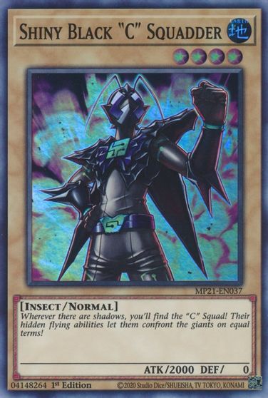 Shiny Black C Squadder [MP21-EN037] Super Rare | Jomio and Rueliete's Cards and Comics