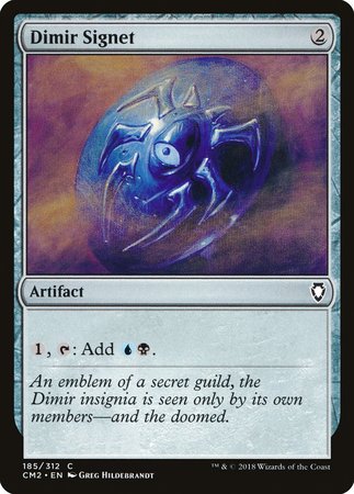 Dimir Signet [Commander Anthology Volume II] | Jomio and Rueliete's Cards and Comics
