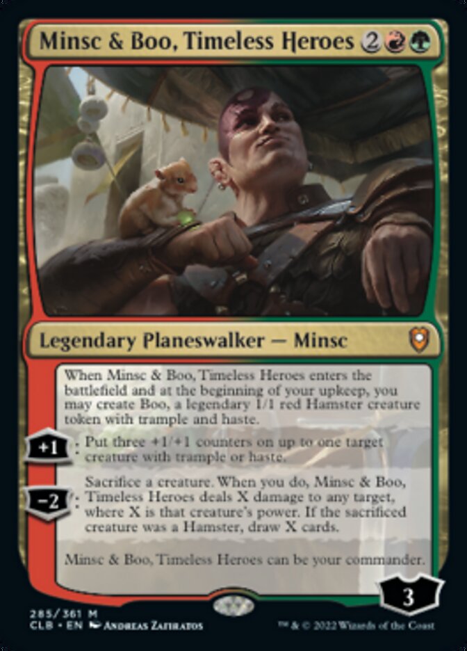 Minsc & Boo, Timeless Heroes [Commander Legends: Battle for Baldur's Gate] | Jomio and Rueliete's Cards and Comics
