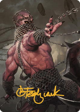 Chain Devil Art Card (Gold-Stamped Signature) [Commander Legends: Battle for Baldur's Gate Art Series] | Jomio and Rueliete's Cards and Comics