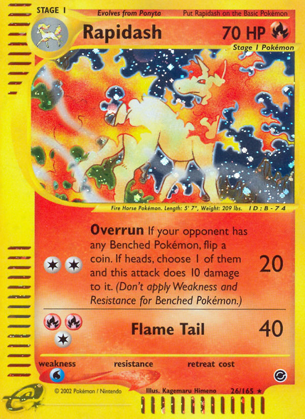 Rapidash (26/165) [Expedition: Base Set] | Jomio and Rueliete's Cards and Comics