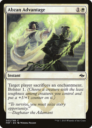 Abzan Advantage [Fate Reforged] | Jomio and Rueliete's Cards and Comics