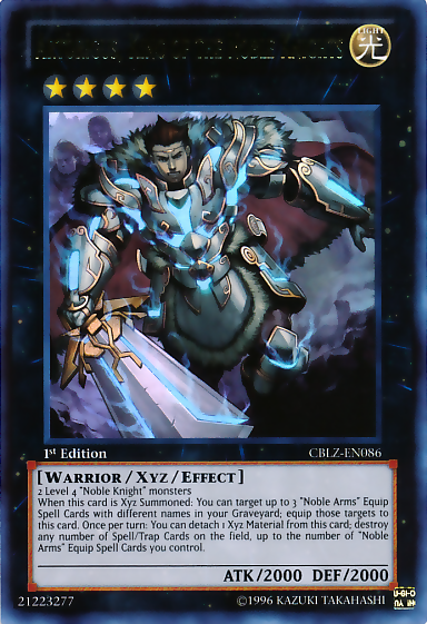 Artorigus, King of the Noble Knights [CBLZ-EN086] Ultra Rare | Jomio and Rueliete's Cards and Comics