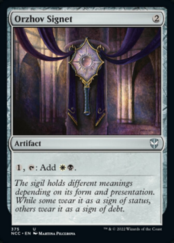 Orzhov Signet [Streets of New Capenna Commander] | Jomio and Rueliete's Cards and Comics