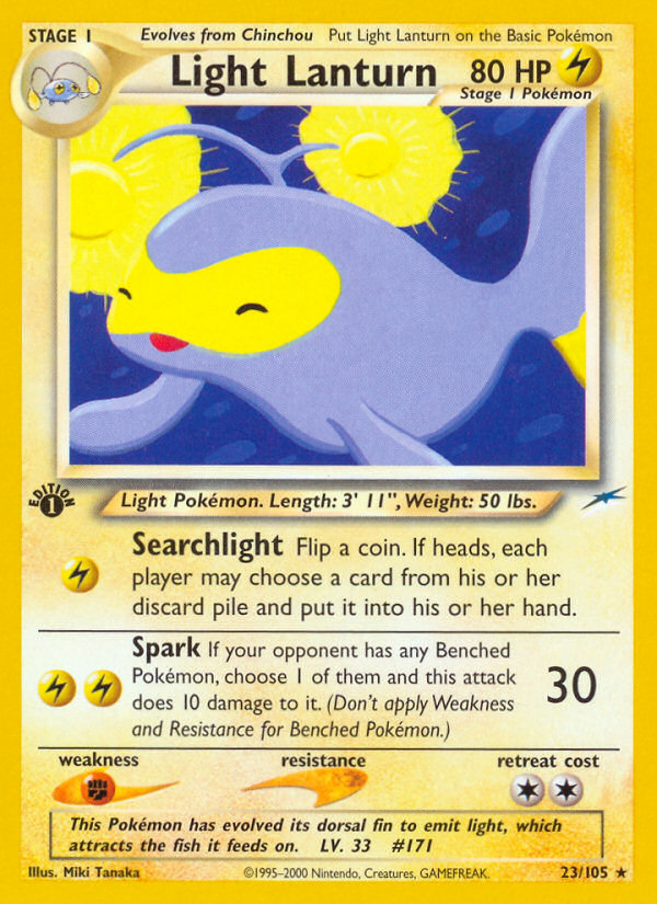 Light Lanturn (23/105) [Neo Destiny 1st Edition] | Jomio and Rueliete's Cards and Comics