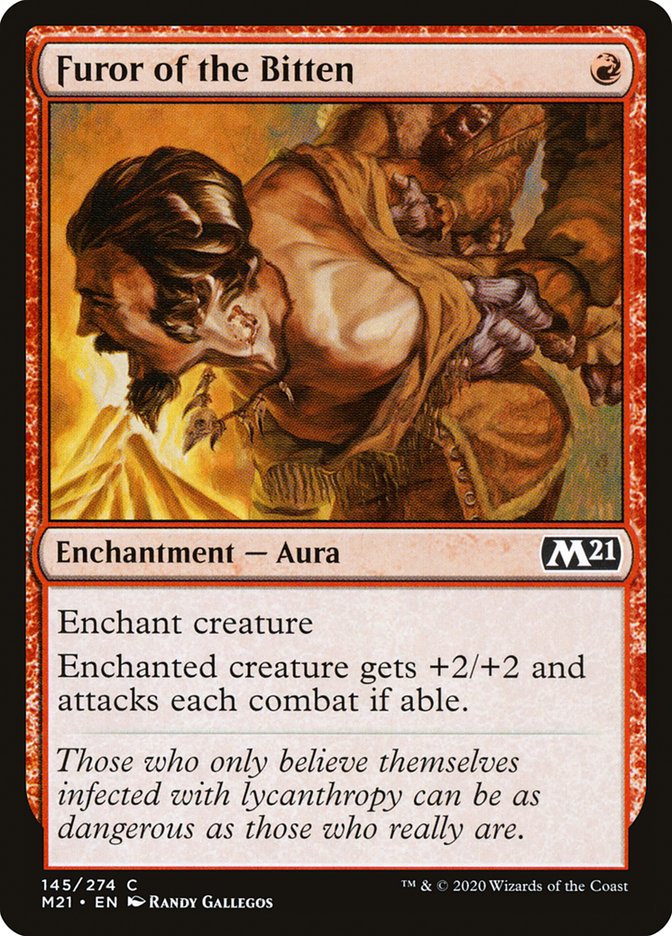 Furor of the Bitten [Core Set 2021] | Jomio and Rueliete's Cards and Comics
