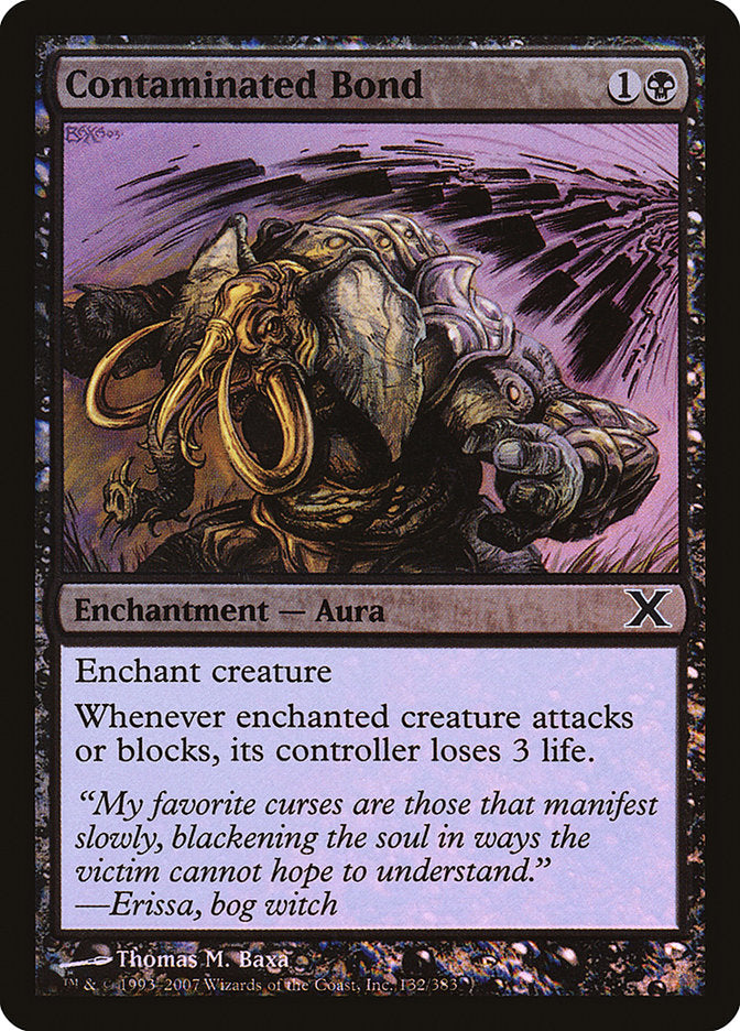 Contaminated Bond (Premium Foil) [Tenth Edition] | Jomio and Rueliete's Cards and Comics