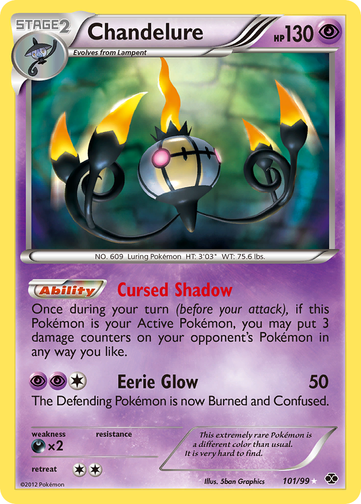 Chandelure (101/99) [Black & White: Next Destinies] | Jomio and Rueliete's Cards and Comics