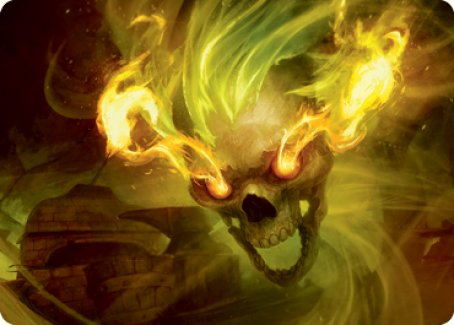 Flameskull Art Card [Dungeons & Dragons: Adventures in the Forgotten Realms Art Series] | Jomio and Rueliete's Cards and Comics