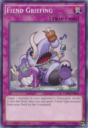 Fiend Griefing [CROS-EN076] Common | Jomio and Rueliete's Cards and Comics