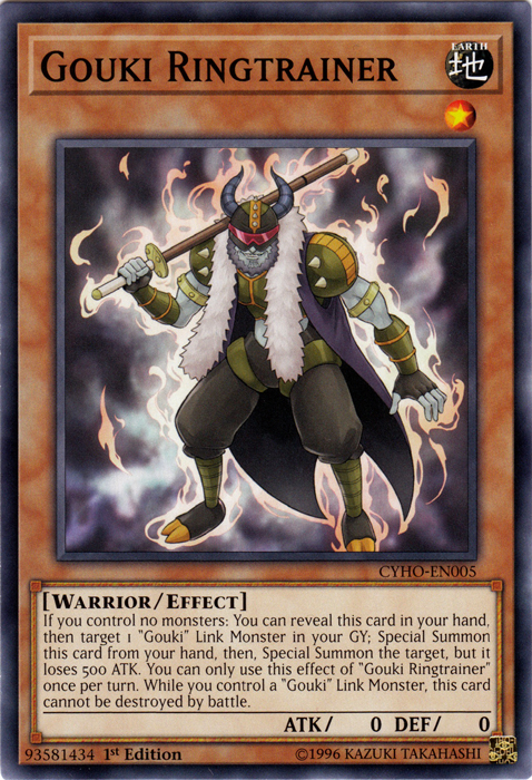 Gouki Ringtrainer [CYHO-EN005] Common | Jomio and Rueliete's Cards and Comics