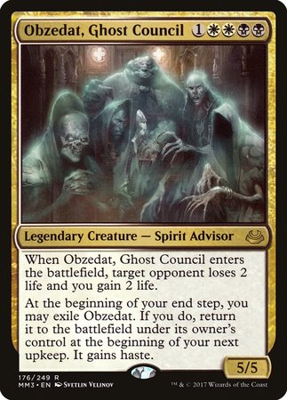 Obzedat, Ghost Council [Modern Masters 2017] | Jomio and Rueliete's Cards and Comics