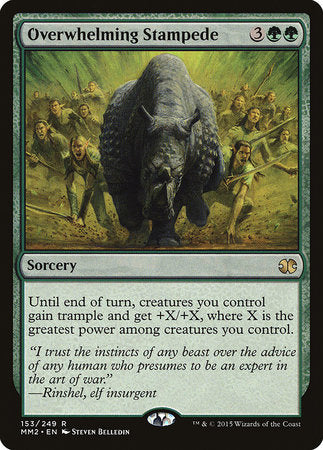 Overwhelming Stampede [Modern Masters 2015] | Jomio and Rueliete's Cards and Comics