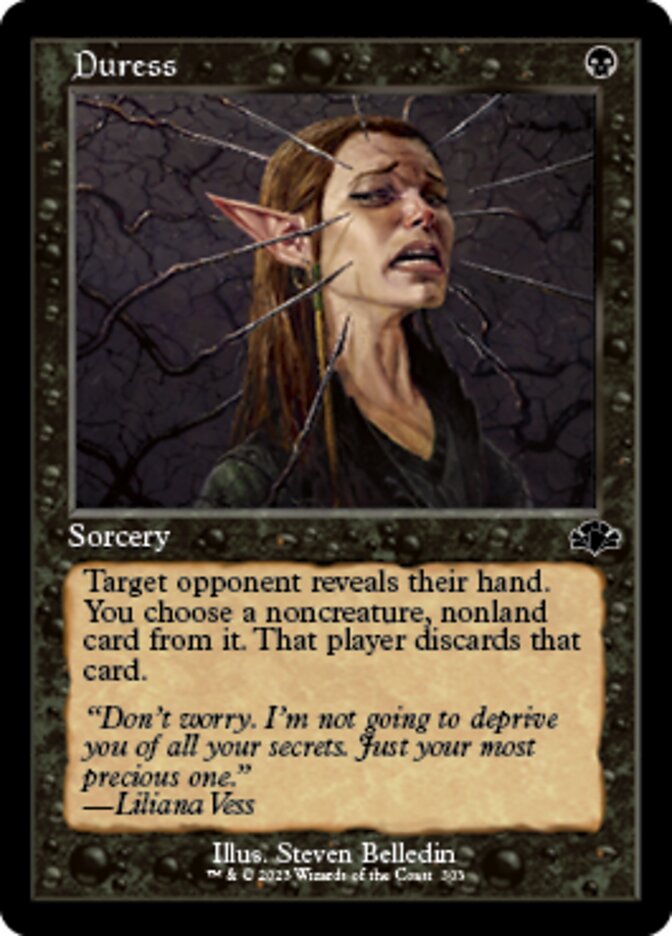 Duress (Retro) [Dominaria Remastered] | Jomio and Rueliete's Cards and Comics