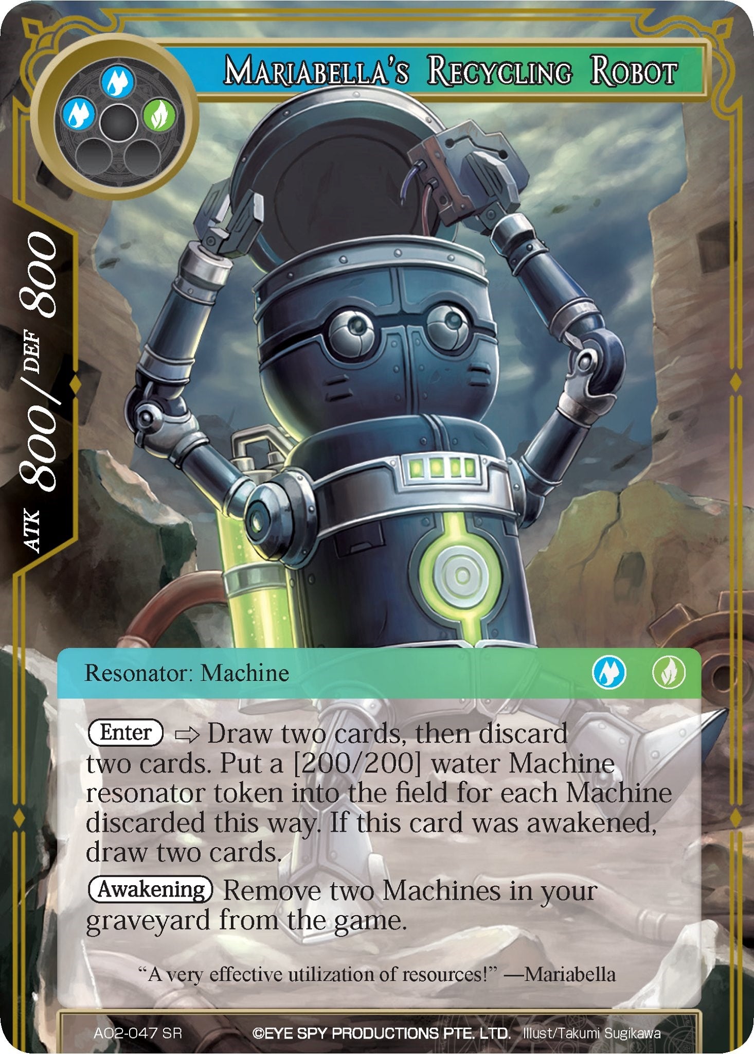 Mariabella's Recycling Robot (AO2-047) [Alice Origin II] | Jomio and Rueliete's Cards and Comics