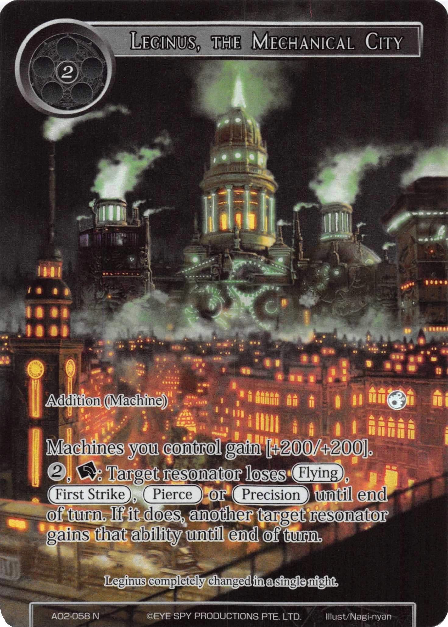 Leginus, the Mechanical City (Full Art) (AO2-058) [Alice Origin II] | Jomio and Rueliete's Cards and Comics