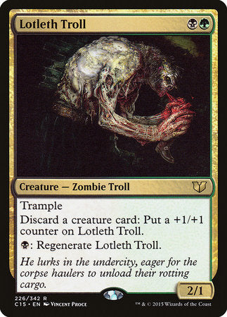 Lotleth Troll [Commander 2015] | Jomio and Rueliete's Cards and Comics