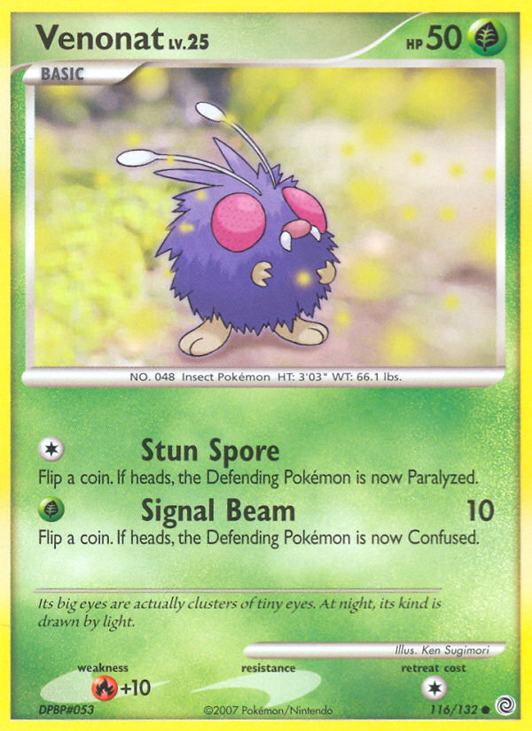 Venonat (116/132) [Diamond & Pearl: Secret Wonders] | Jomio and Rueliete's Cards and Comics