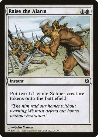 Raise the Alarm [Duel Decks: Elspeth vs. Tezzeret] | Jomio and Rueliete's Cards and Comics