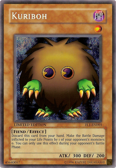 Kuriboh [FL1-EN003] Secret Rare | Jomio and Rueliete's Cards and Comics