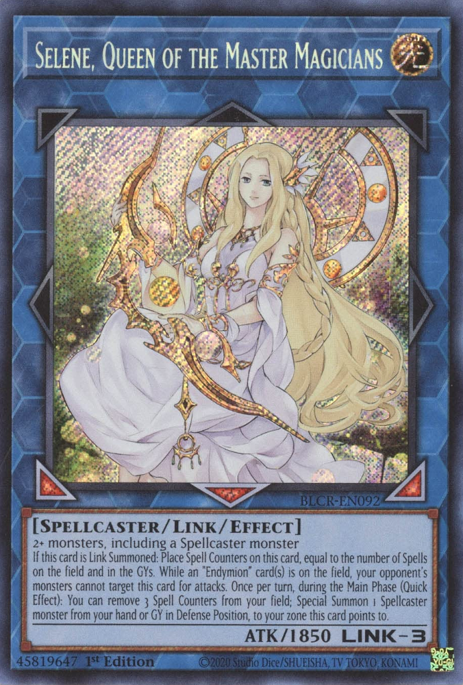Selene, Queen of the Master Magicians [BLCR-EN092] Secret Rare | Jomio and Rueliete's Cards and Comics