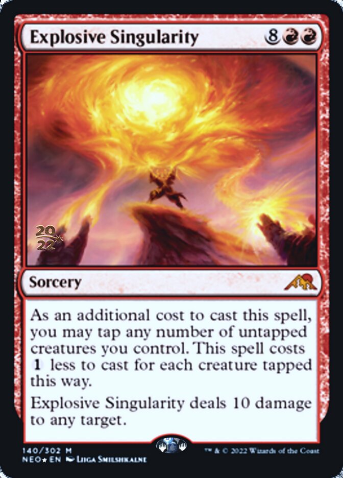 Explosive Singularity [Kamigawa: Neon Dynasty Prerelease Promos] | Jomio and Rueliete's Cards and Comics