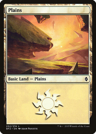 Plains (252) [Battle for Zendikar] | Jomio and Rueliete's Cards and Comics