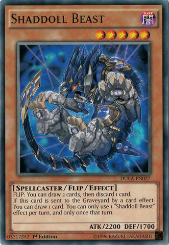 Shaddoll Beast [DUEA-EN027] Rare | Jomio and Rueliete's Cards and Comics