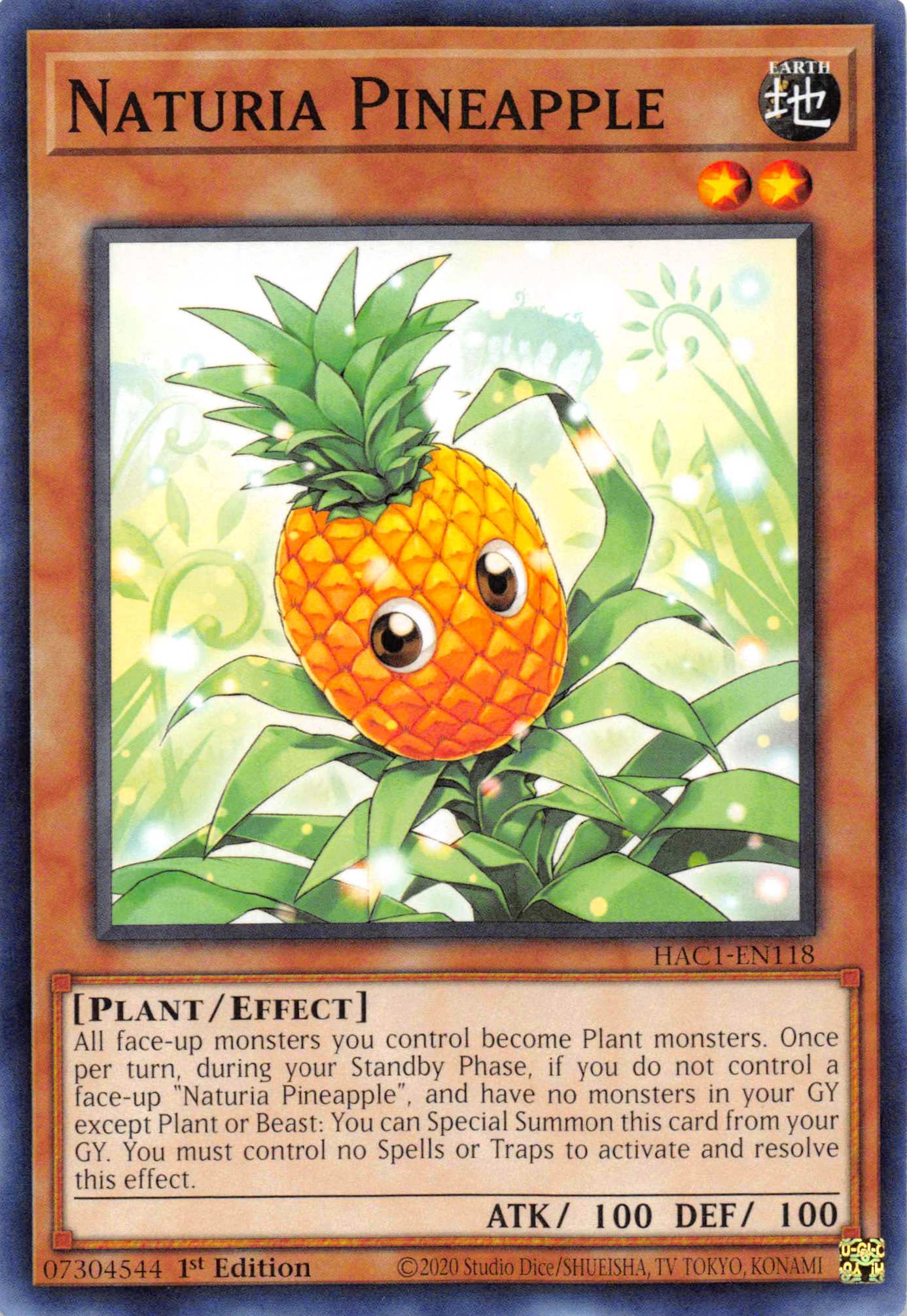 Naturia Pineapple [HAC1-EN118] Common | Jomio and Rueliete's Cards and Comics
