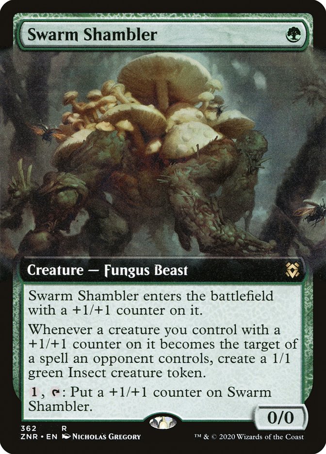 Swarm Shambler (Extended Art) [Zendikar Rising] | Jomio and Rueliete's Cards and Comics