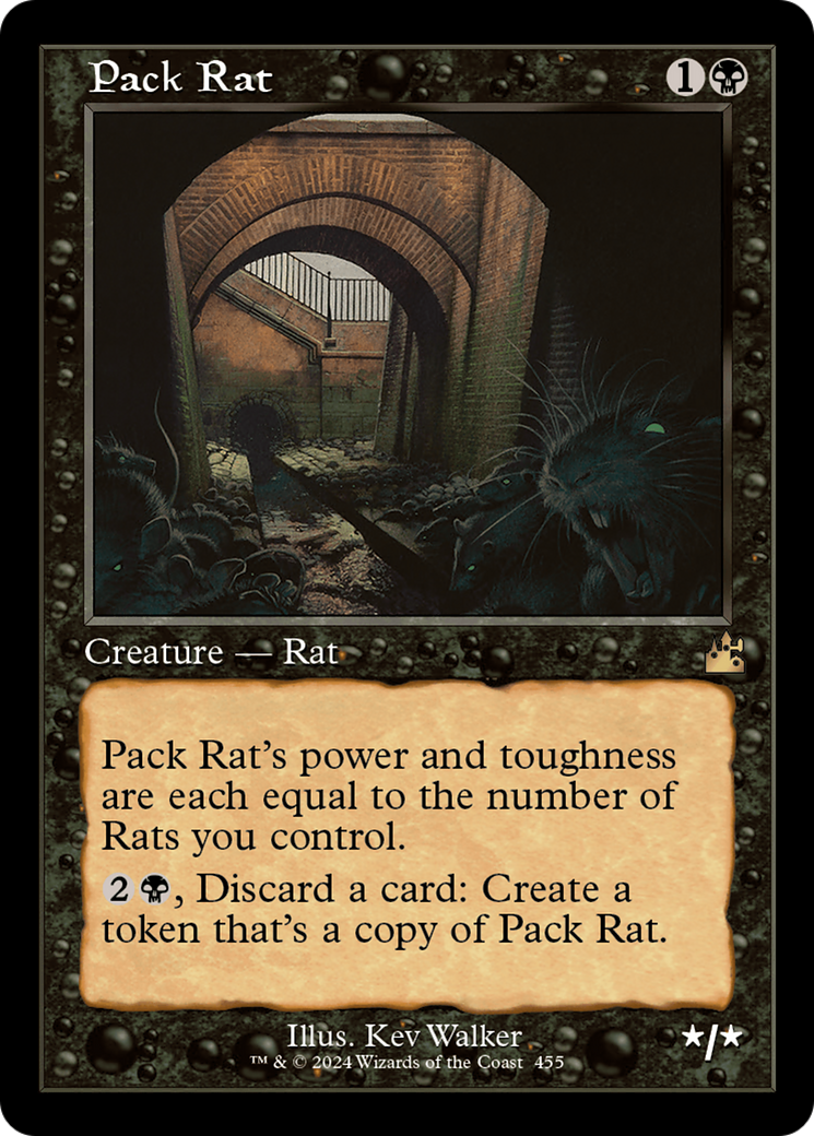 Pack Rat (Retro Frame) [Ravnica Remastered] | Jomio and Rueliete's Cards and Comics
