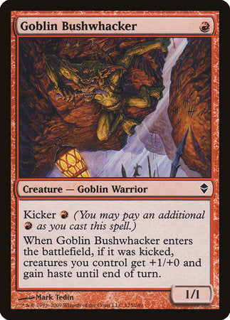 Goblin Bushwhacker [Zendikar] | Jomio and Rueliete's Cards and Comics
