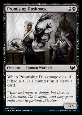 Promising Duskmage [Strixhaven: School of Mages] | Jomio and Rueliete's Cards and Comics