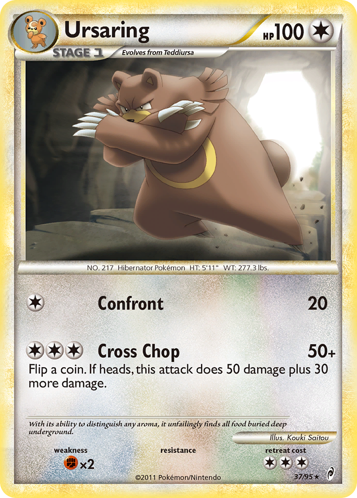 Ursaring (37/95) [HeartGold & SoulSilver: Call of Legends] | Jomio and Rueliete's Cards and Comics