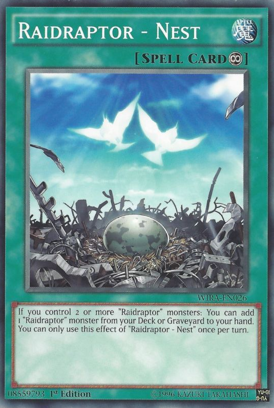Raidraptor - Nest [WIRA-EN026] Common | Jomio and Rueliete's Cards and Comics