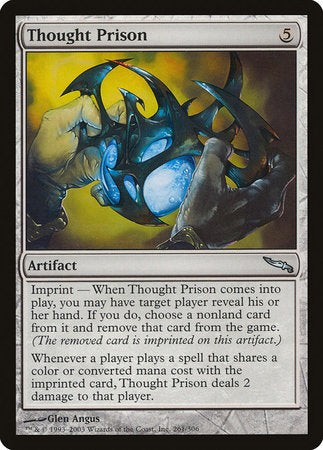 Thought Prison [Mirrodin] | Jomio and Rueliete's Cards and Comics